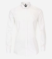Chemise de smoking coupe moderne VENTI - popeline - blanche - Sans repassage - Taille du col : 41