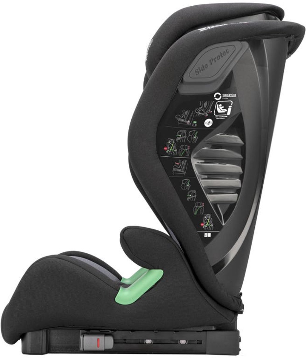 Sparco F1000KI ISOFIX i-Size Autokinderzitje - Zwart — Grijs — Maat Onesize