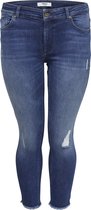 ONLY CARMAKOMA CARWILLY REG SKINNY ANK JEANS MBD NOOS Dames Jeans - Maat 50