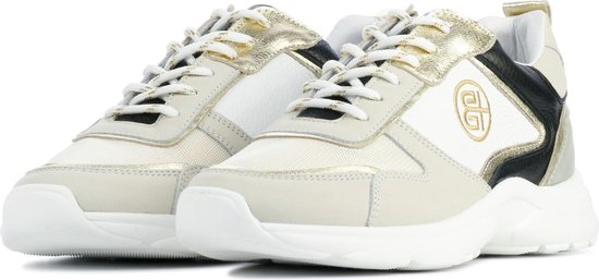 HABOOB Vrouwen Leren Lage sneakers / Damesschoenen 6796 - Grijs combi -  Maat 37 | bol.com