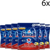Finish All in 1 Max Citroen Vaatwastabletten - 85 Stuks x6