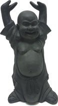 Boeddha beeld Hotei Boeddhabeeld 40 cm Donkergrijs| GerichteKeuze