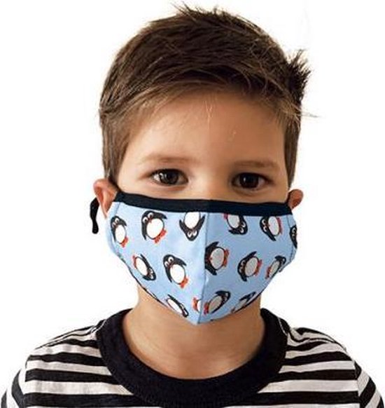 DreamBaby gezichtsmasker of mondkapje voor kinderen Pinguïn 2 stuks |  bol.com