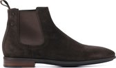 Floris van Floris van Bommel Chelsea boots Heren / Boots / Laarzen / Herenschoenen - Suède - SBM-60003 - Bruin - Maat 45