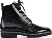 Hassia Vrouwen Leren       Veterboots / Laarzen / Damesschoenen 306144 - Zwart - Maat 39.5