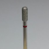 Korneliya Nagelfrees - Nagelfreesbitjes - Frees Bitje Diamant Cilinder afgerond Rood 2,5 mm