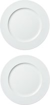 10x stuks diner borden/onderborden wit 33 cm