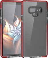 Mobigear Full Bumper TPU Backcover Hoesje - Geschikt voor Samsung Galaxy Note 9 - Transparant / Rood