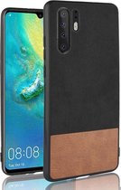 Huawei P30 Pro Hoesje - Mobigear - Two-Tone Serie - Hard Kunststof Backcover - Zwart - Hoesje Geschikt Voor Huawei P30 Pro