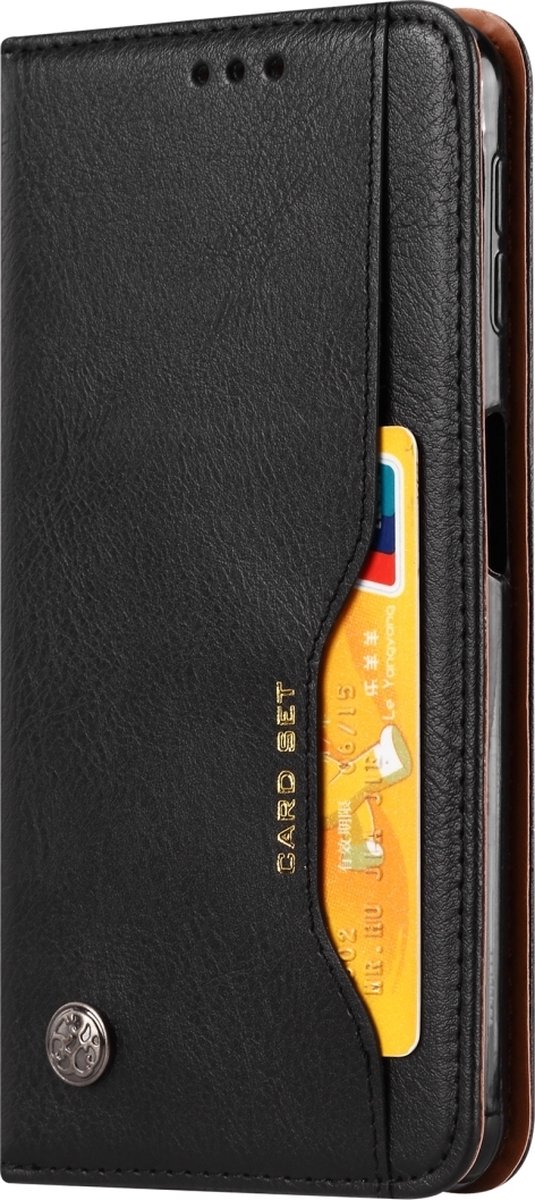 Mobigear Card Set Telefoonhoesje geschikt voor Samsung Galaxy A30s Hoesje Bookcase Portemonnee - Zwart