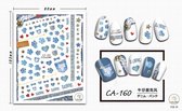 3D Nagel Sticker Coole stickers voor nagel folie Fashion Manicure Stickers Nagels CA-160 Cowboy