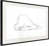 Artgeist - Schilderij - Resting Polar Bear - Multicolor - 30 X 20 Cm