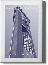 Walljar - Haagse toren - Muurdecoratie - Poster