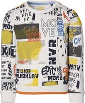 Quapi jongens sweater Fath White Grafitti - Maat 122/128