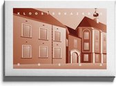 Walljar - Kloosterkazerne - Muurdecoratie - Poster met lijst