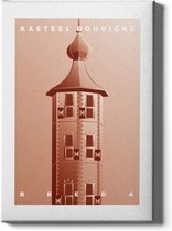 Walljar - Kasteel Bouvigne - Muurdecoratie - Poster met lijst