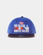 Marvel The Falcon And The Winter Soldier Snapback Pet Logo Blauw