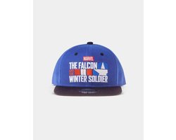Marvel The Falcon And The Winter Soldier - Logo Snapback Pet - Blauw