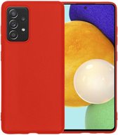 Samsung A52 Hoesje Siliconen - Samsung Galaxy A52 Case - Samsung A52 Hoes - Rood