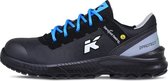 HKS Barefoot Feeling BFS 40 S3 werkschoenen - veiligheidsschoenen - safety shoes - laag - heren - composiet - metaalvrij - antislip - ESD - lichtgewicht - Vegan - zwart/grijs/blauw