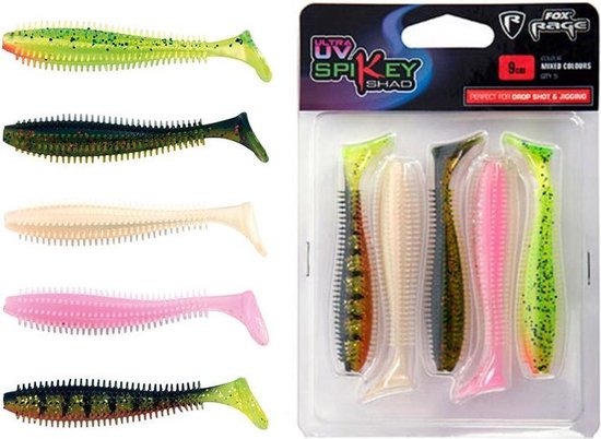 Soft Bait Fox Rage Slick Shad Mixed Colour Pack - Leurre de la pêche