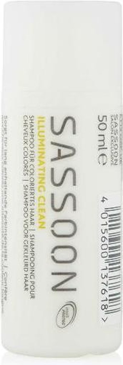 SASSOON Illuminating Clean -50 ml - Normale shampoo vrouwen - Voor Alle haartypes