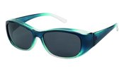 IZZLE Overzetbril Zonnebril Klein 2017 - Dames - Polariserend - UV400 - Blauw montuur/Gekleurd glas