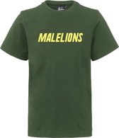 Malelions Junior Nium T-Shirt - Army/Yellow