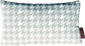 KMCT Collection | Luxe Sierkussen voor Binnen of Buiten | Taupe Pied-de-poule | Alle Weersomstandigheden | 60 x 40 cm