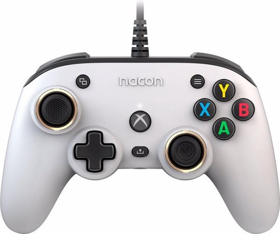 NACON Pro Compact Controller Blanc USB Manette de jeu Xbox One, Xbox Series  S, Xbox