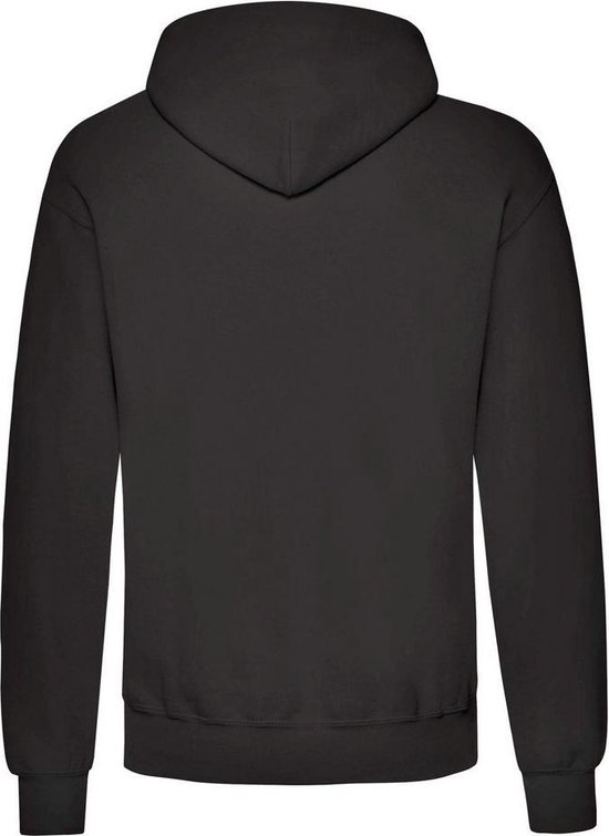 Fruit Of The Loom Volwassenen Unisex Klassiek basissweater Met Capuchon (Zwart)