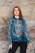 Dames Blouse Calciet Blauw - 36