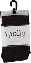 Apollo Maillot Meisjes Katoen Koffie/zwart Maat 56/62