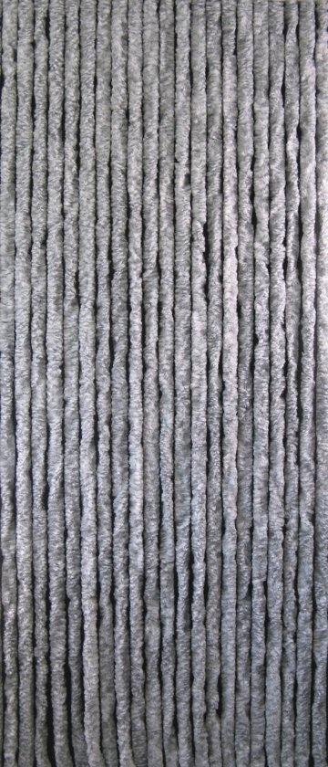 Wicotex - Vliegengordijn - Chenille - Deurgordijn - Kattenstaart Grijs Mix Afmeting 100x240cm