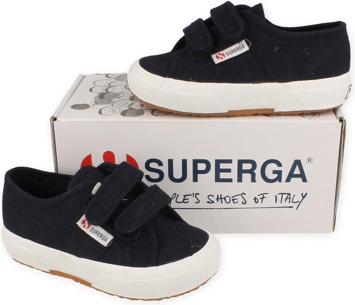 Superga Sneaker Laag Uni Maat 24/32 2750 Blauw | 26 - Schoenen.nl