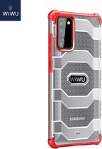 WiWu - Hoesje geschikt voor Samsung Galaxy S20 FE -Voyager Case - Schokbestendige Back Cover - Rood