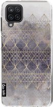 Casetastic Samsung Galaxy A12 (2021) Hoesje - Softcover Hoesje met Design - Cold Diamonds Print