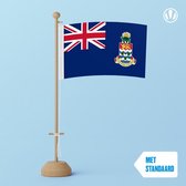 Tafelvlag Kaaimaneilanden 10x15cm | met standaard