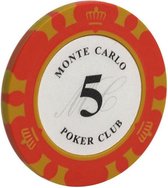 5 stuk Professionele Upscale Klei Casino Texas Poker Chips 14G waarde 5