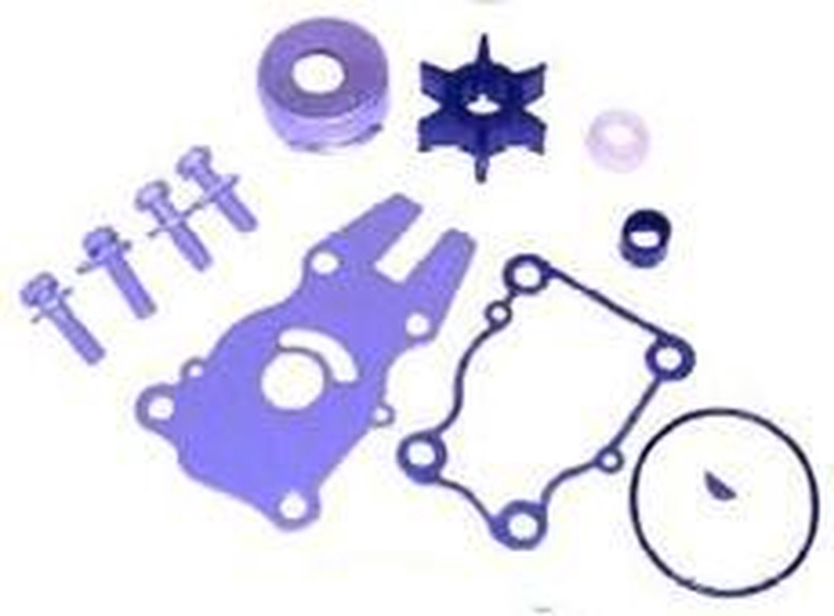 Compleet waterpomp kit Yamaha 40 pk & 60 pk (bouwjaren 1995 t/m 2005) Product nr: 63D-W0078-00-00