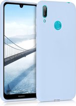 kwmobile telefoonhoesje voor Huawei Y7 (2019) / Y7 Prime (2019) - Hoesje voor smartphone - Back cover in mat lichtblauw