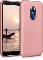 kwmobile telefoonhoesje voor Alcatel 3 / 3L (2018) - Hoesje voor smartphone - Back cover in metallic roségoud