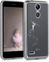 kwmobile hoesje voor LG K8 (2018) / K9 - backcover voor smartphone - Fee design - zilver / transparant