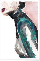 JUNIQE - Poster Forever Electric -13x18 /Groen & Roze