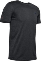 Under Armour Rush Seamless Fitted SS Tee 1351448-001, Mannen, Zwart, T-shirt, maat: L EU