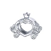 Pompoen koets prinses bead zirkonia | bead | Zilverana | geschikt voor Biagi , Pandora , Trollbeads armband | 925 zilver