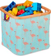 Relaxdays opbergmand kinderkamer - opbergbox stof - opvouwbare opbergdoos - kast organizer - A