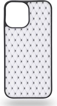 White Leather Cushion Telefoonhoesje - Apple iPhone 12 Pro Max