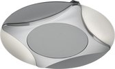 LED Plafondlamp - Torna Nonim - 53W - Aanpasbare Kleur - Dimbaar - Afstandsbediening - Sterlicht - Rond - Mat Chroom - Kunststof