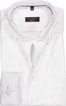 ETERNA modern fit overhemd - Oxford button-down - wit - Strijkvrij - Boordmaat: 44